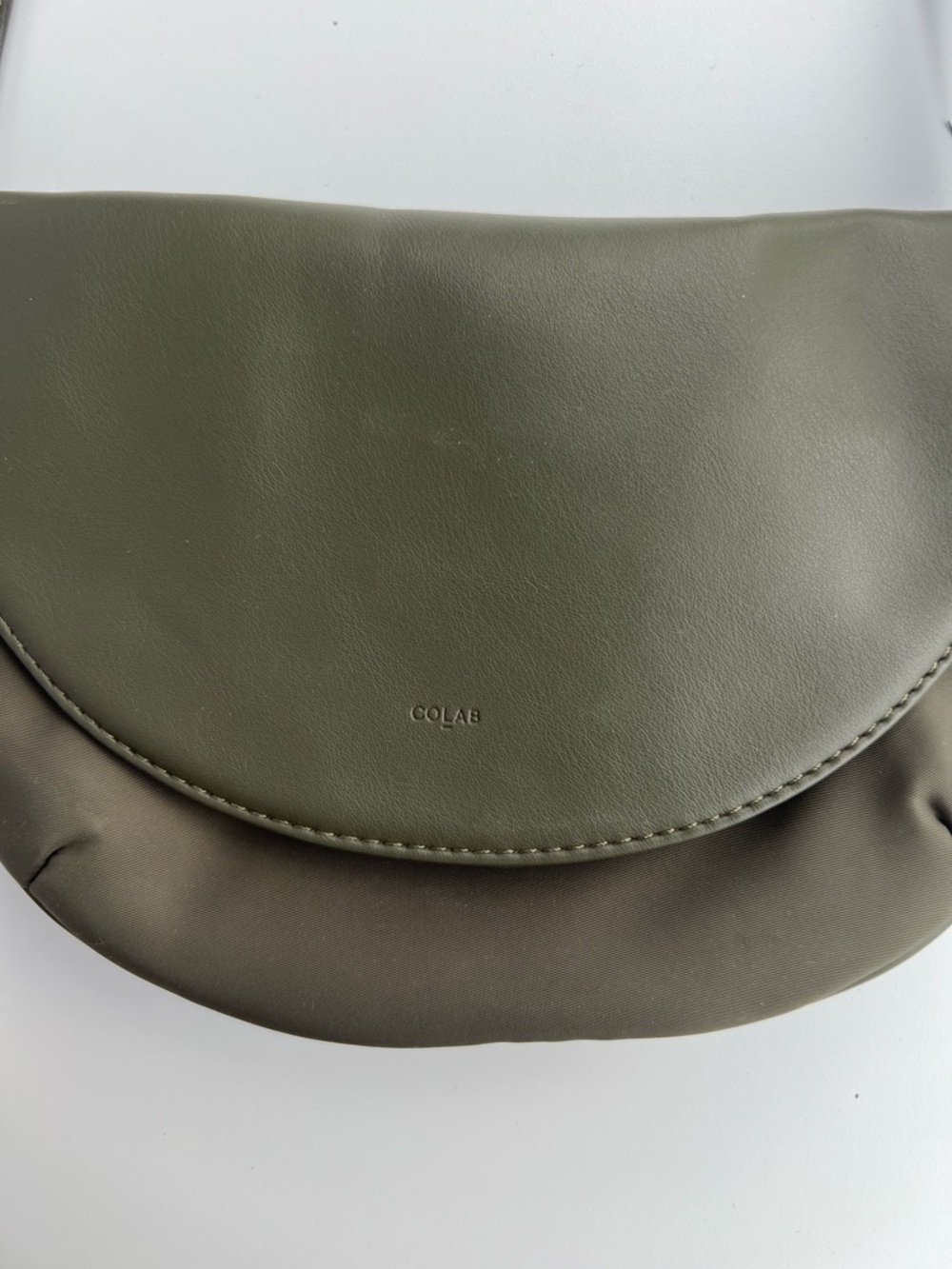 Colab Olive Green Women's Crossbody Bag with Flap